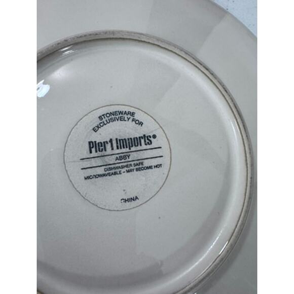 "Pier 1" Abbey, Salad Plate, 8.5"RD. Minor Scratches - Picture 3 of 4